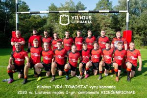 „VRA-Tomosta“ vyrų komanda 2020 m. LRF čempionate vicečempionai
